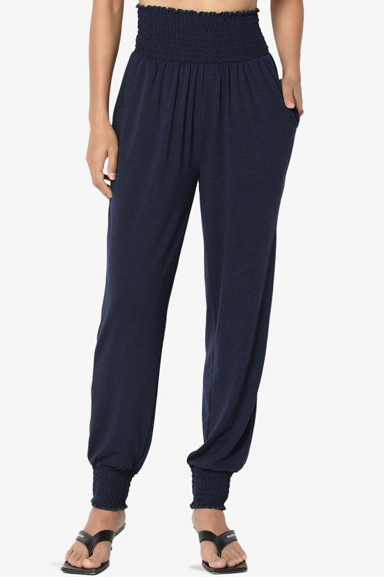 Estella Smocked Waist & Cuff Harem Pants