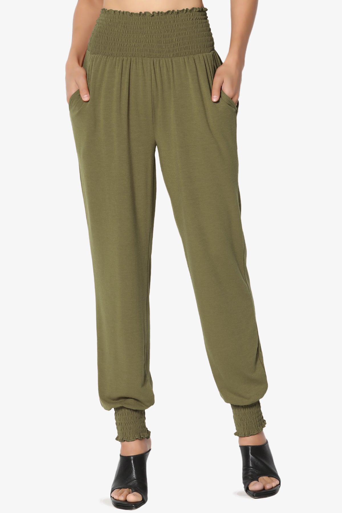 Estella Smocked Waist & Cuff Harem Pants