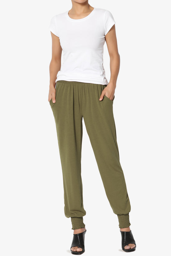 Estella Smocked Waist & Cuff Harem Pants