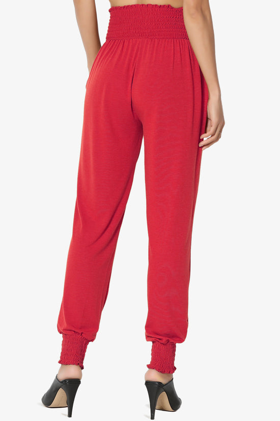 Estella Smocked Waist & Cuff Harem Pants PLUS