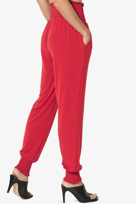 Estella Smocked Waist & Cuff Harem Pants PLUS