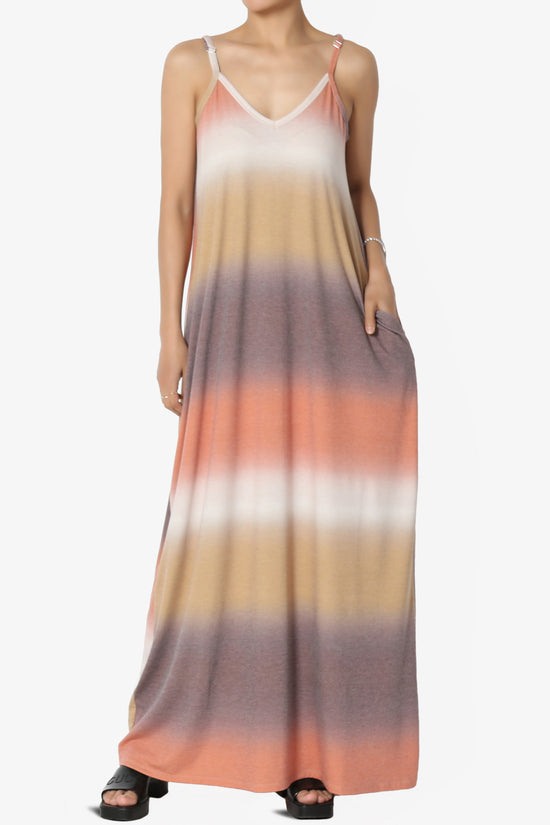 Rowan Tie Dye Spaghetti Strap Maxi Dress