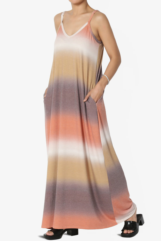 Rowan Tie Dye Spaghetti Strap Maxi Dress