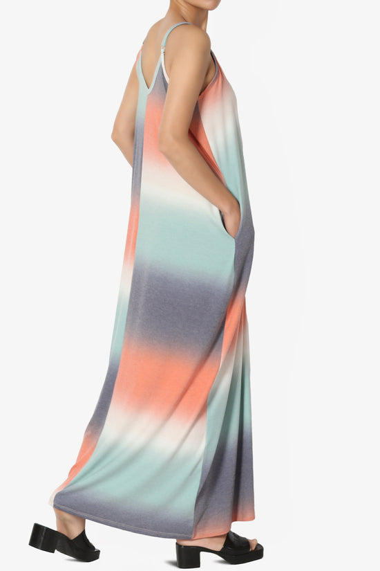 Rowan Tie Dye Spaghetti Strap Maxi Dress