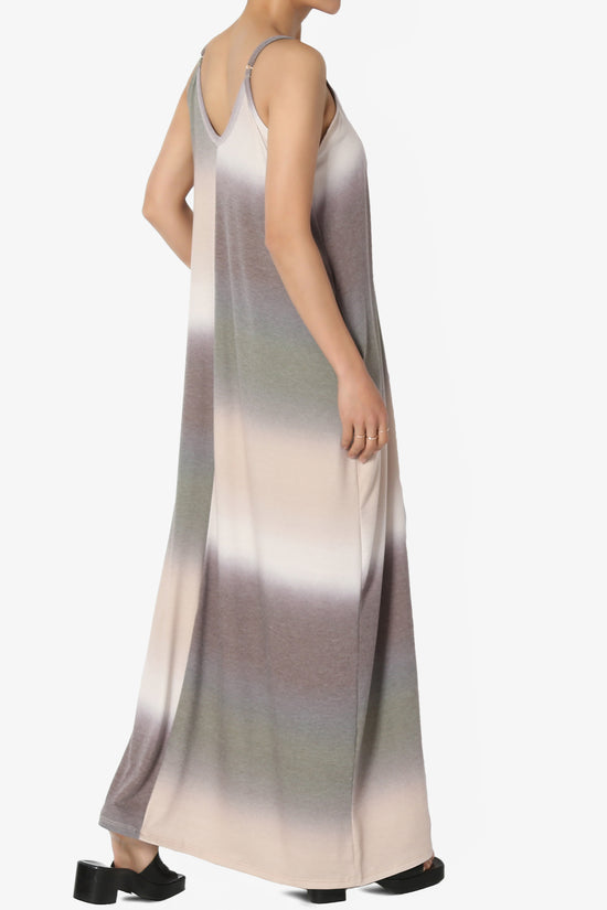 Rowan Tie Dye Spaghetti Strap Maxi Dress