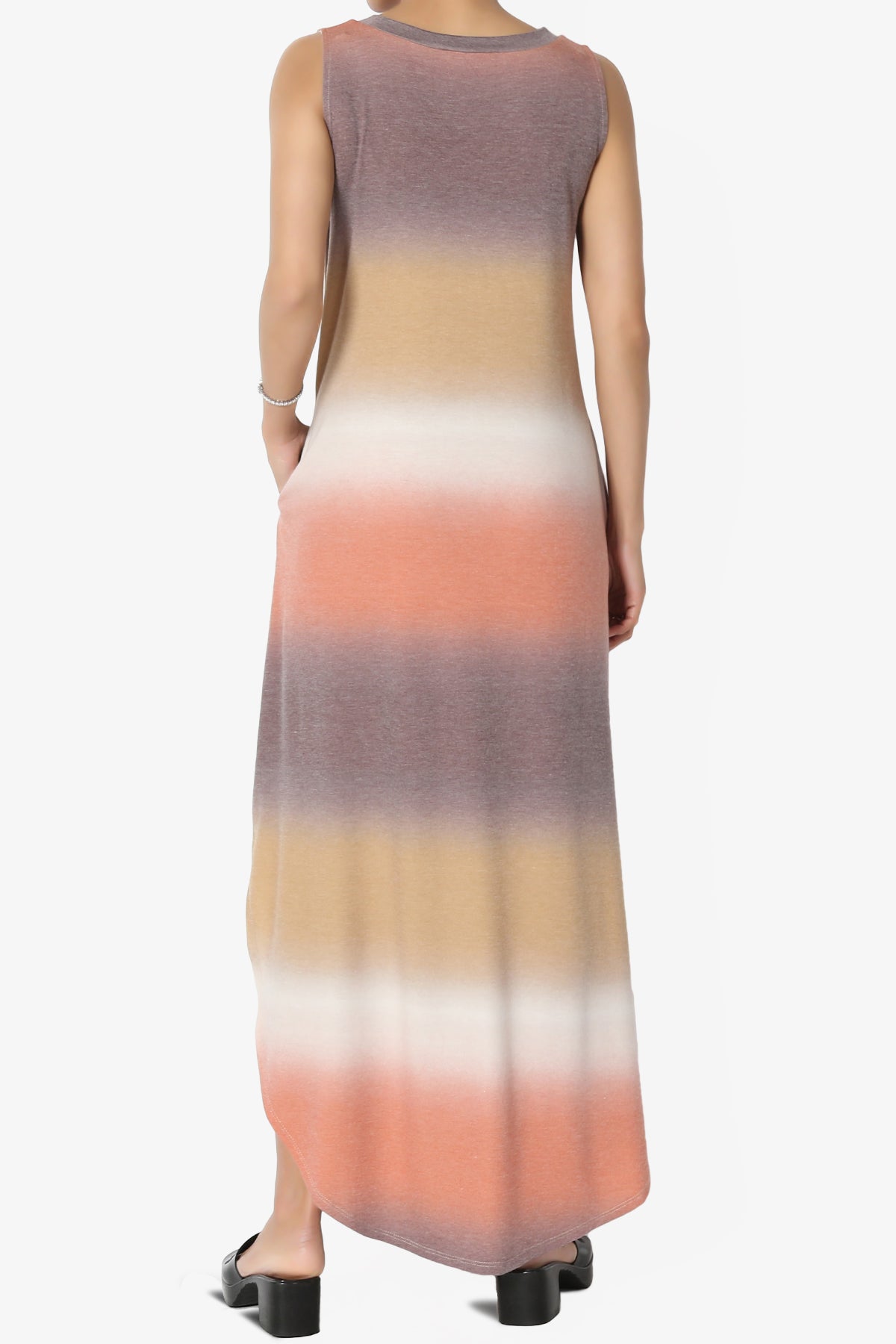 Rowan Tie Dye Side Slit Tank Maxi Dress