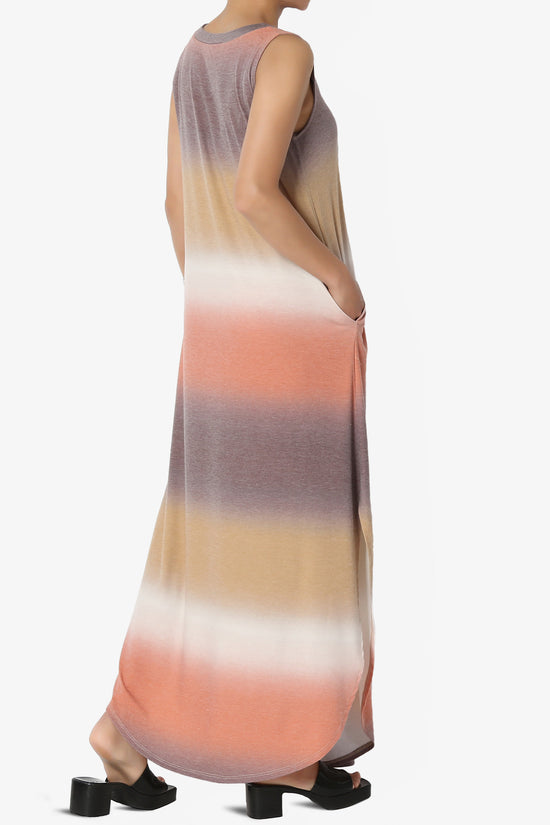 Rowan Tie Dye Side Slit Tank Maxi Dress