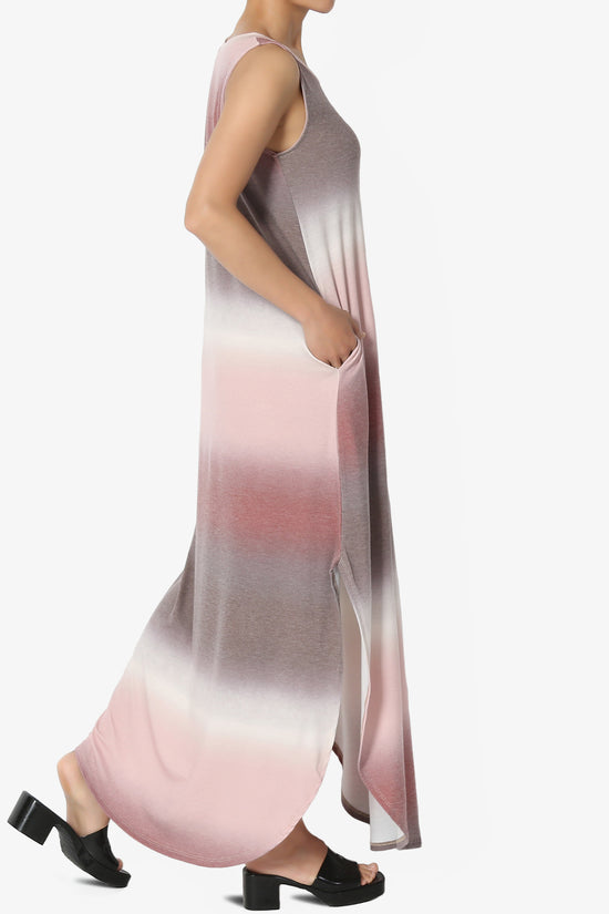 Rowan Tie Dye Side Slit Tank Maxi Dress