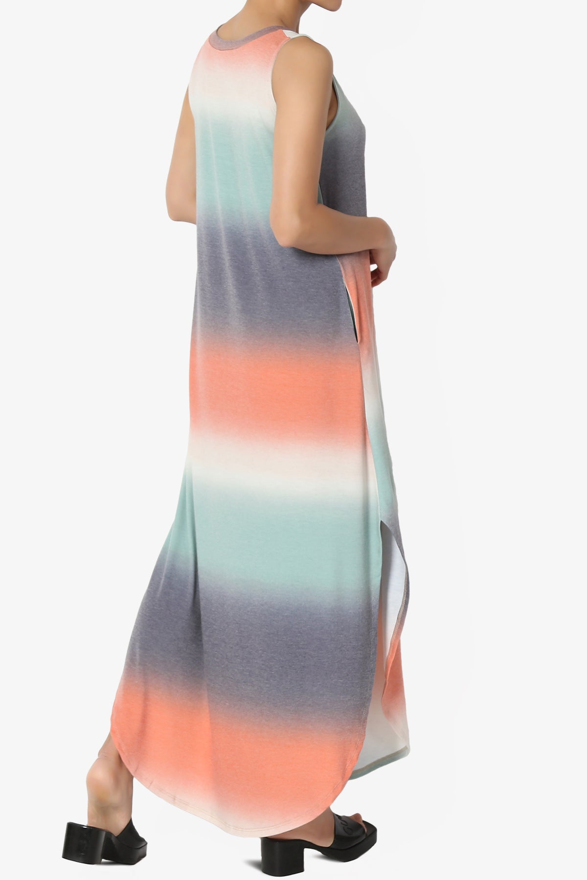 Rowan Tie Dye Side Slit Tank Maxi Dress