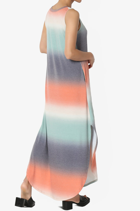 Rowan Tie Dye Side Slit Tank Maxi Dress