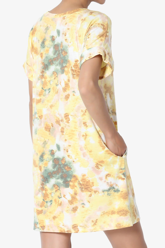 Lipa Tie Dye Jersey Pocket Tunic YELLOW_4