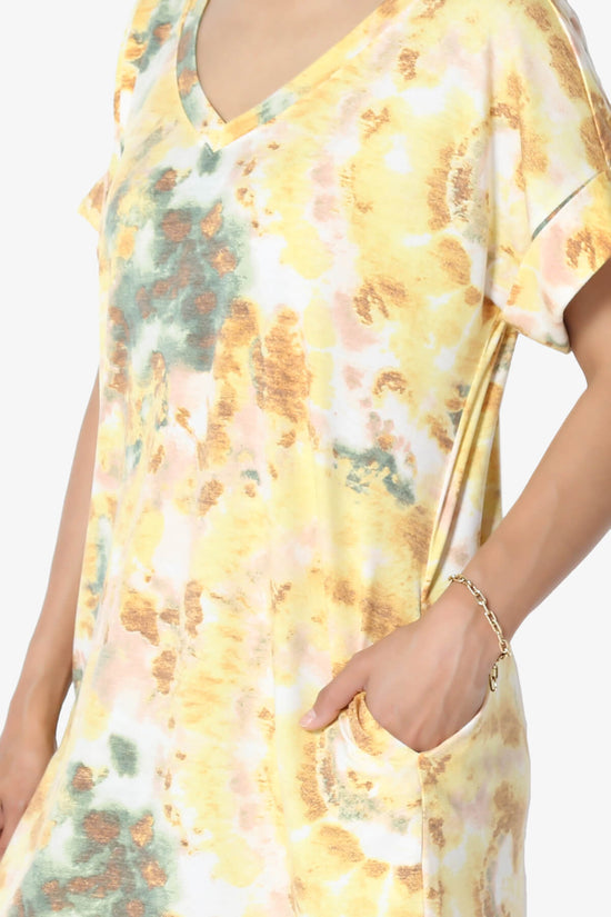 Lipa Tie Dye Jersey Pocket Tunic YELLOW_5