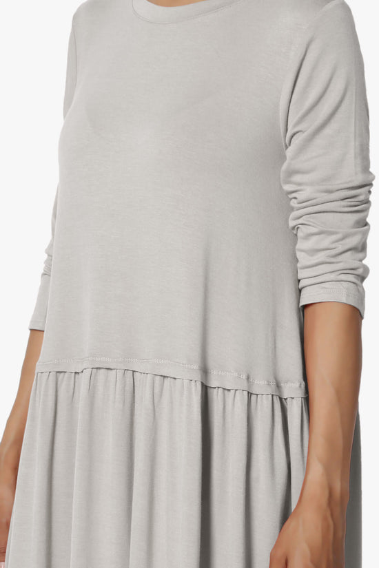 Tofino 3/4 Sleeve Pleated Peplum Top