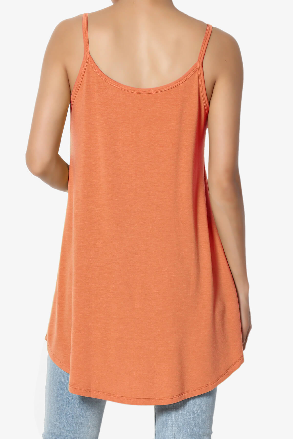 Chelsea Scoop & V Neck Flared Camisole Top ASH COPPER_2