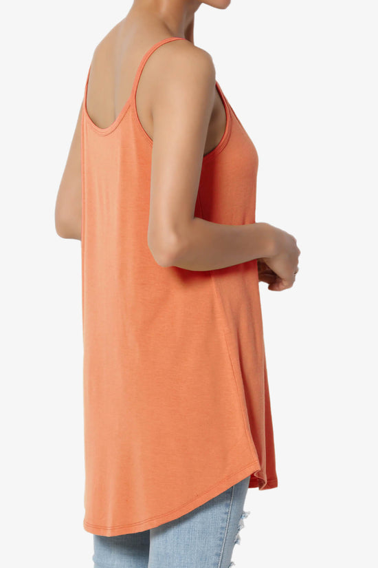 Chelsea Scoop & V Neck Flared Camisole Top ASH COPPER_4