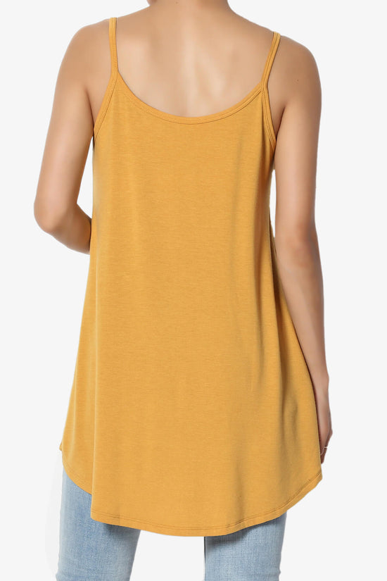 Chelsea Scoop & V Neck Flared Camisole Top GOLDEN MUSTARD_2