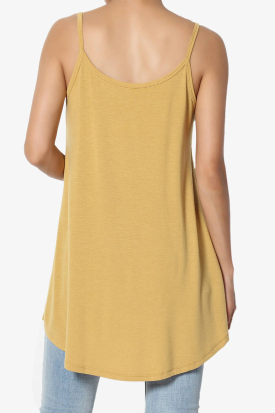Chelsea Scoop & V Neck Flared Camisole Top LIGHT MUSTARD_2