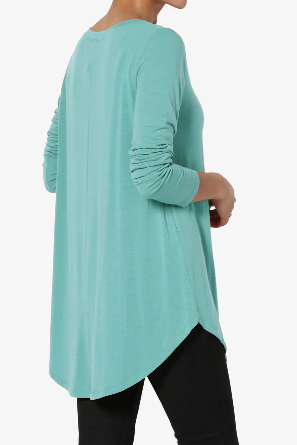 Ramada Long Sleeve Flowy Jersey Top ASH MINT_4