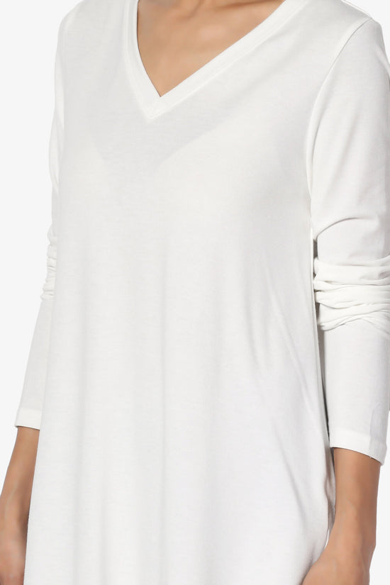 Ramada Long Sleeve Flowy Jersey Top BONE_5