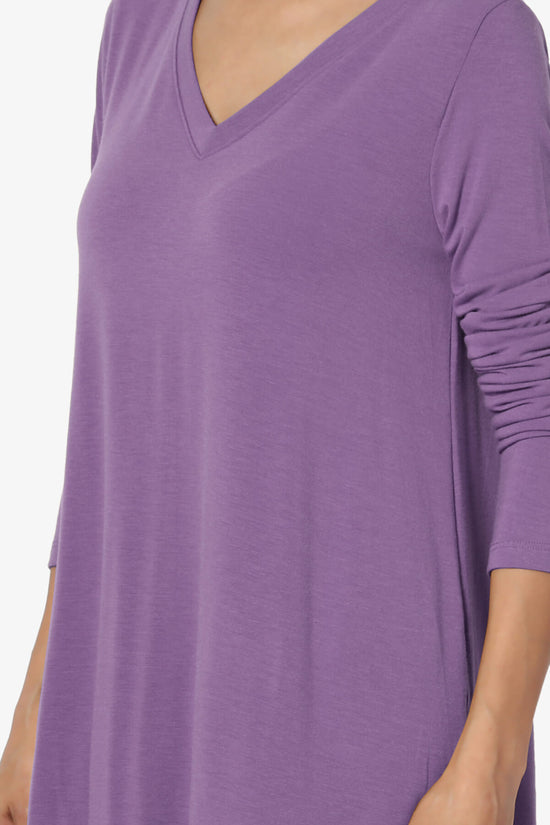 Ramada Long Sleeve Flowy Jersey Top LILAC_5