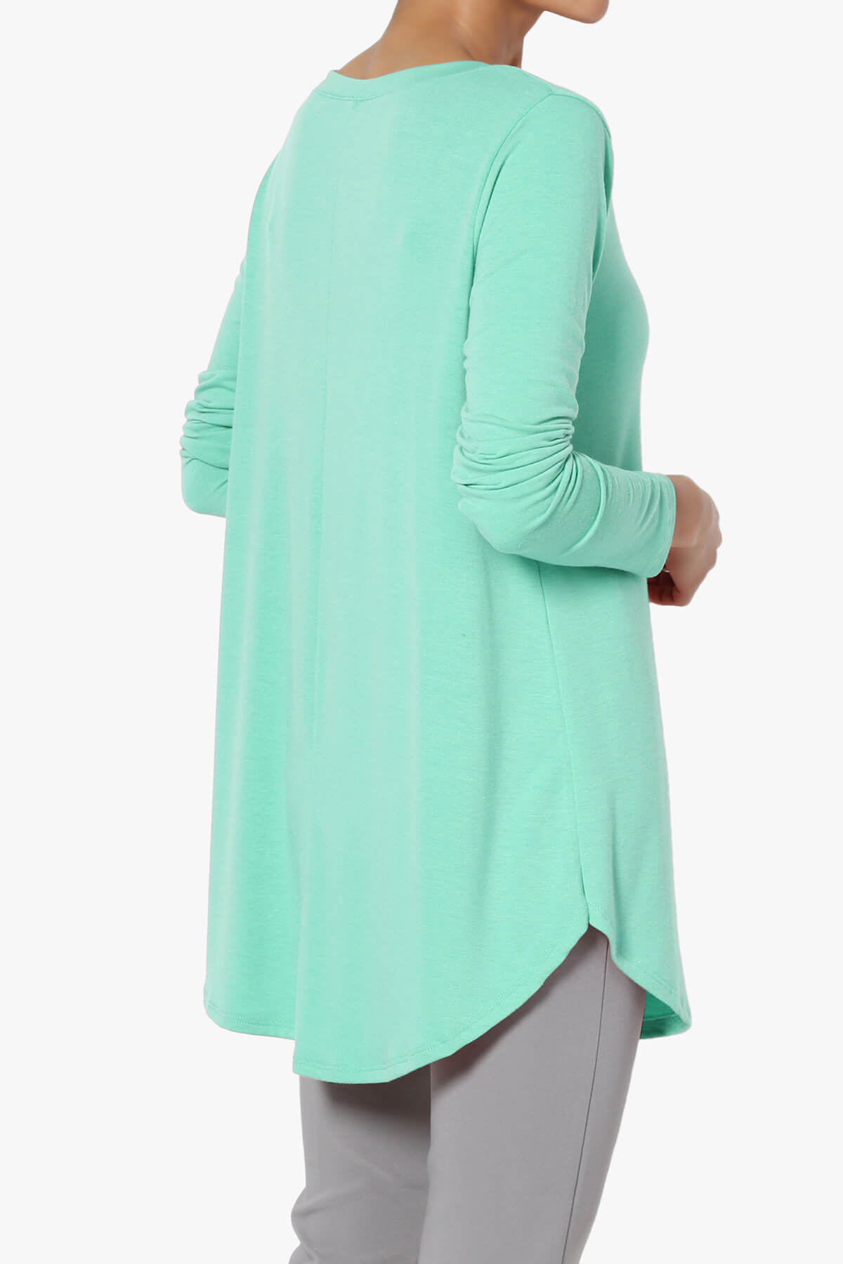 Ramada Long Sleeve Flowy Jersey Top MINT_4