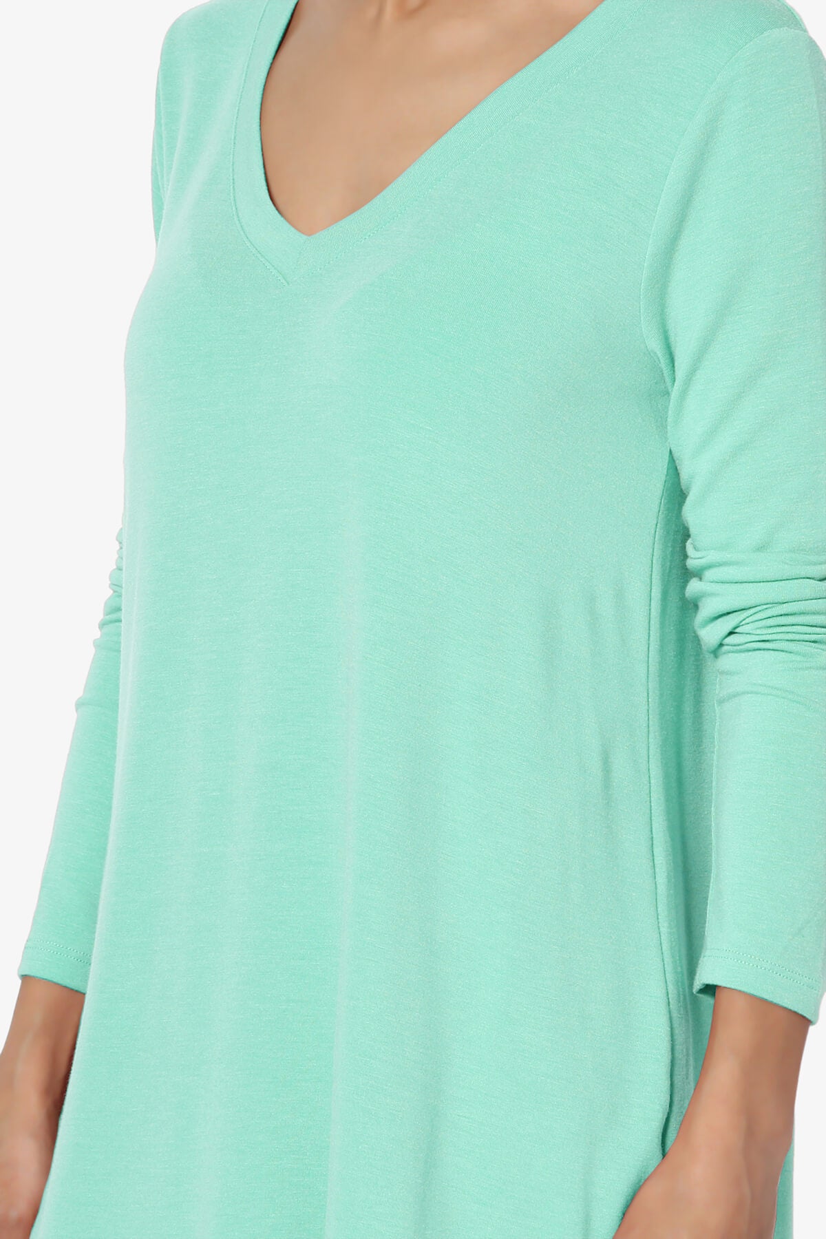 Ramada Long Sleeve Flowy Jersey Top MINT_5