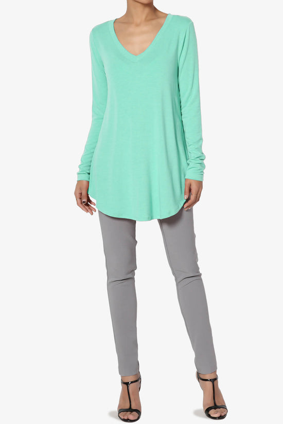 Ramada Long Sleeve Flowy Jersey Top MINT_6