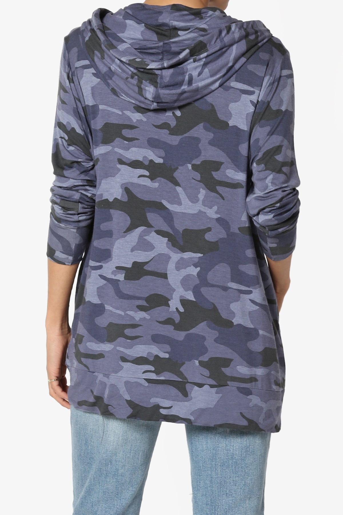 Kyra Camo Print Hoodie Tunic PLUS