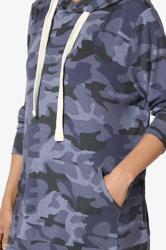 Kyra Camo Print Hoodie Tunic PLUS