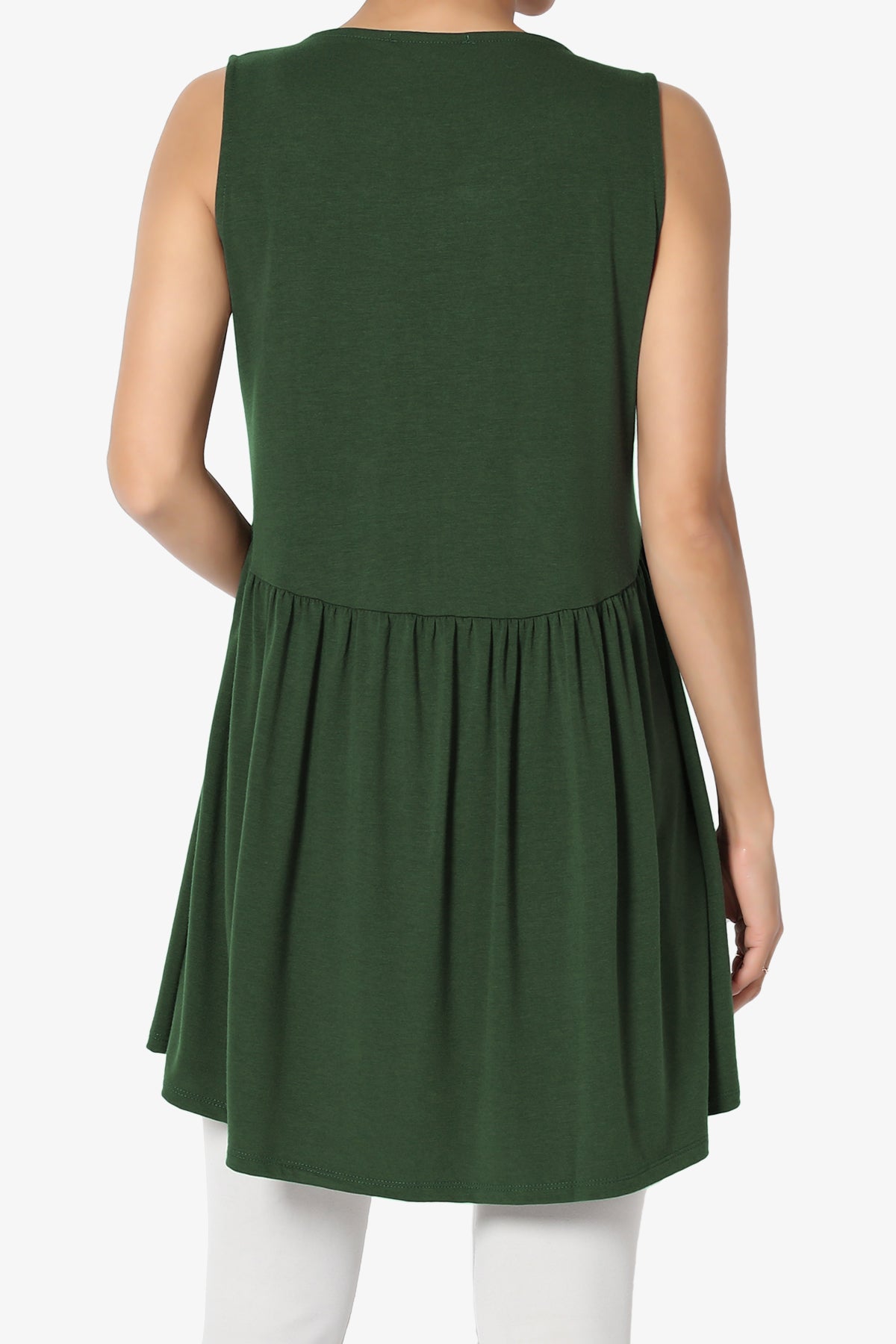 Maiika Sleeveless Babydoll Tunic Top