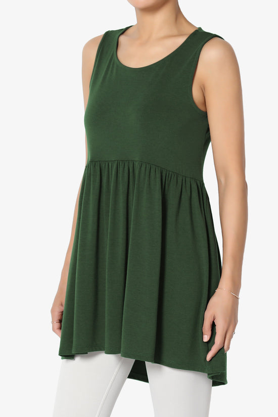 Maiika Sleeveless Babydoll Tunic Top