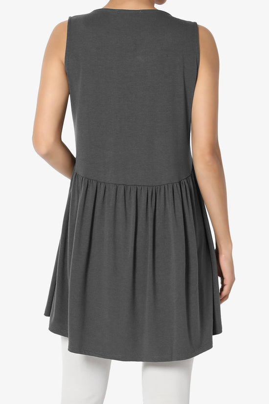 Maiika Sleeveless Babydoll Tunic Top