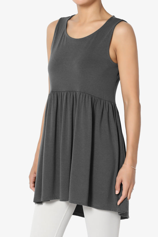 Maiika Sleeveless Babydoll Tunic Top