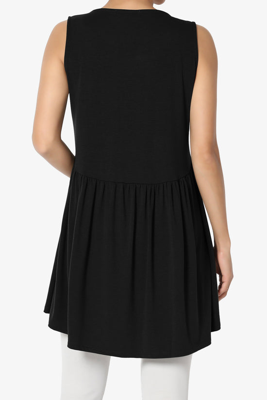 Maiika Sleeveless Babydoll Tunic Top