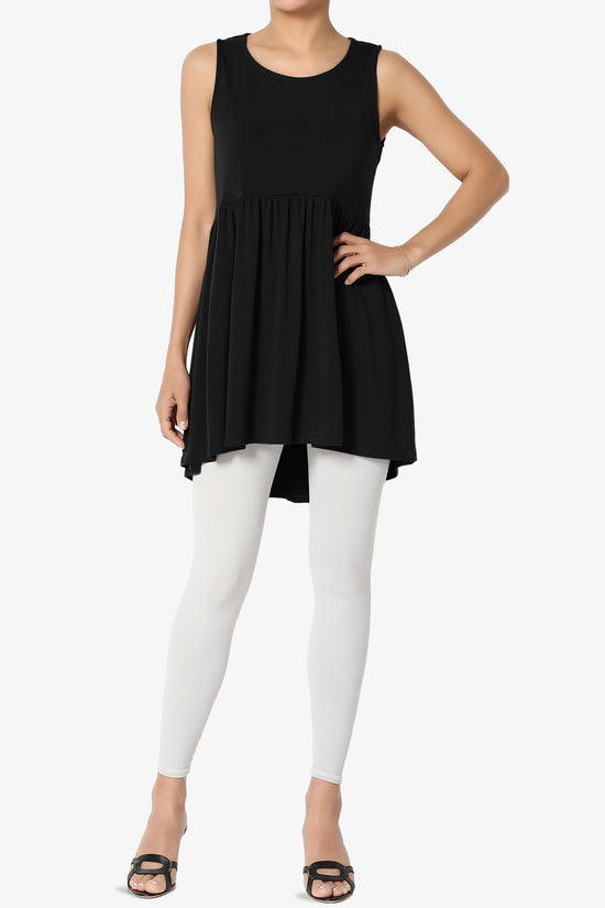 Maiika Sleeveless Babydoll Tunic Top