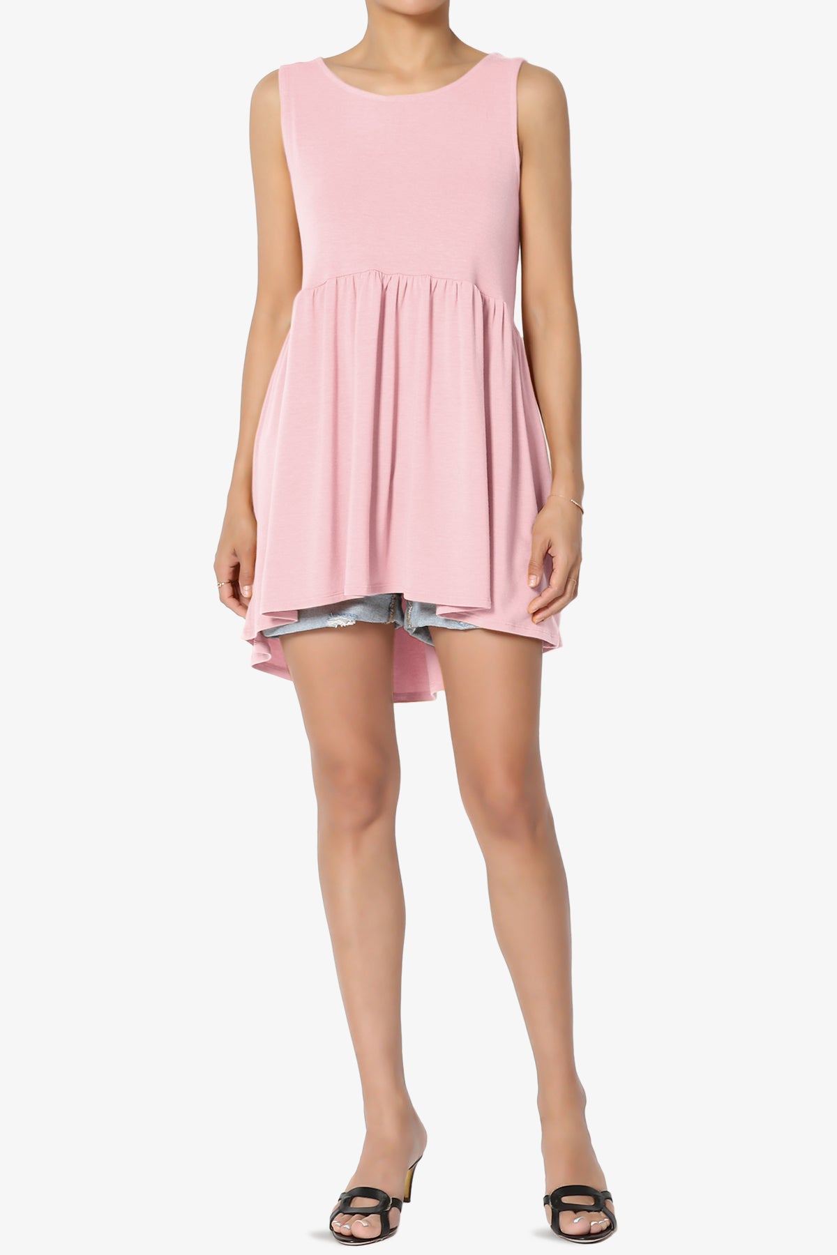 Maiika Sleeveless Babydoll Tunic Top