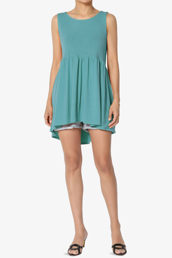 Maiika Sleeveless Babydoll Tunic Top