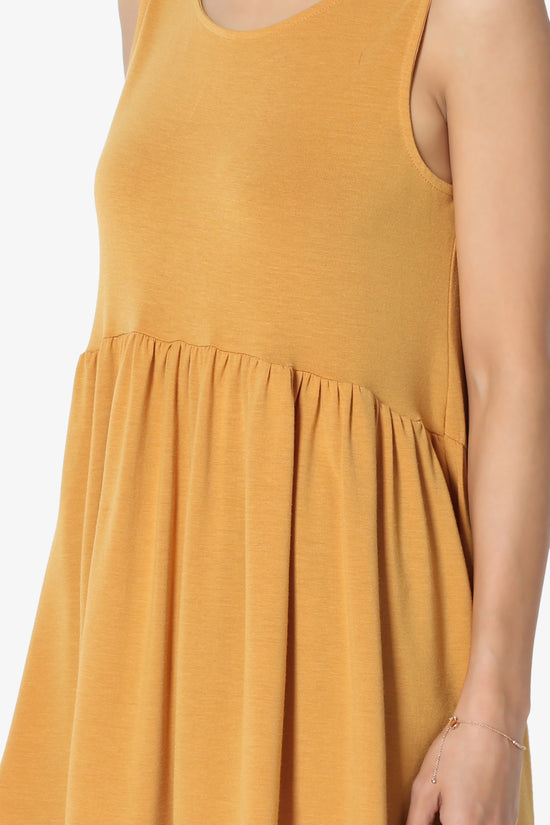 Maiika Sleeveless Babydoll Tunic Top