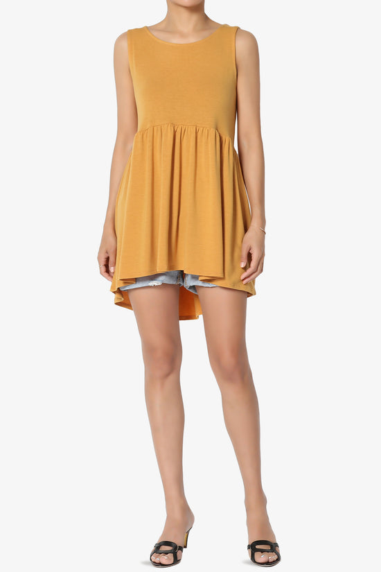 Maiika Sleeveless Babydoll Tunic Top