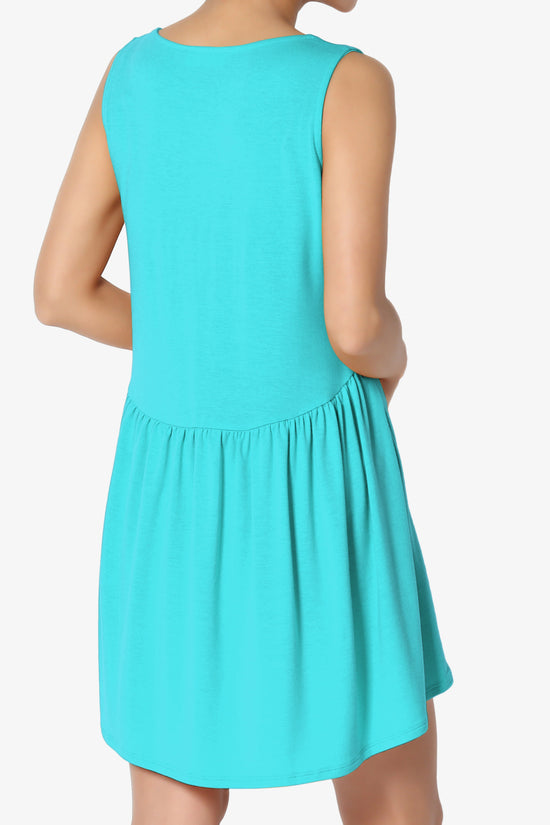 Maiika Sleeveless Babydoll Tunic Top