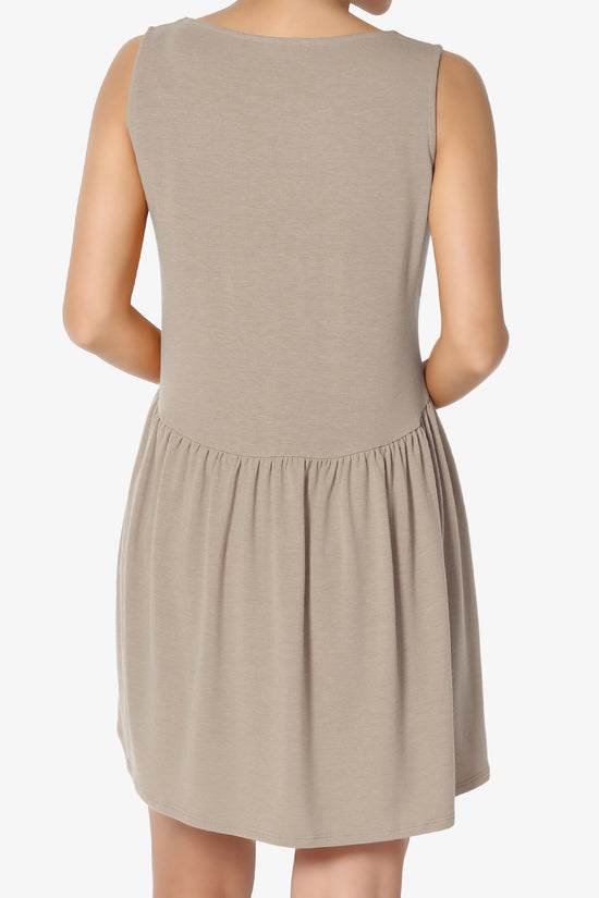 Maiika Sleeveless Babydoll Tunic Top