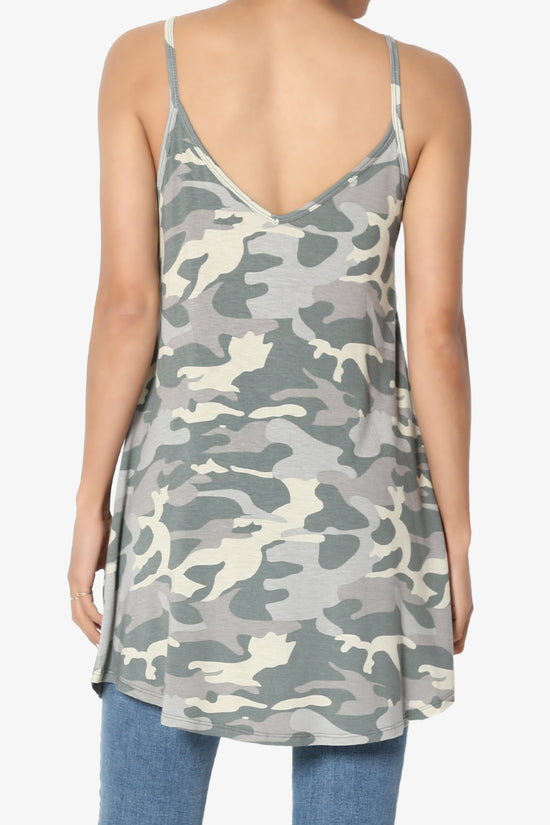 Chelsea Camo Scoop & V Neck Camisole Top