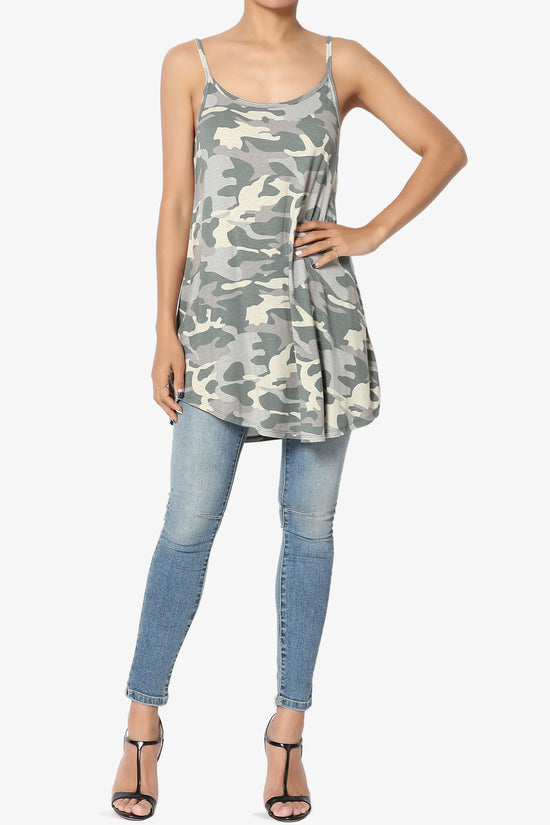 Chelsea Camo Scoop & V Neck Camisole Top