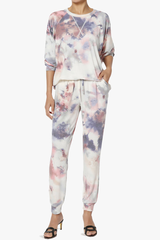 Shaniya Tie Dye Raglan Top & Jogger Pants Set