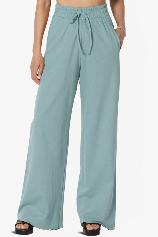 Nia Cotton Terry Wide Leg Track Pants PLUS