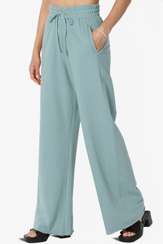 Nia Cotton Terry Wide Leg Track Pants PLUS