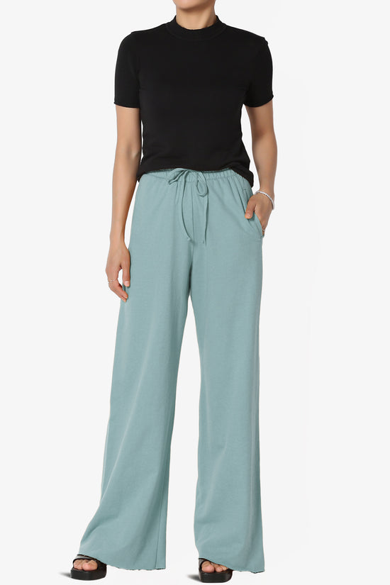 Nia Cotton Terry Wide Leg Track Pants PLUS