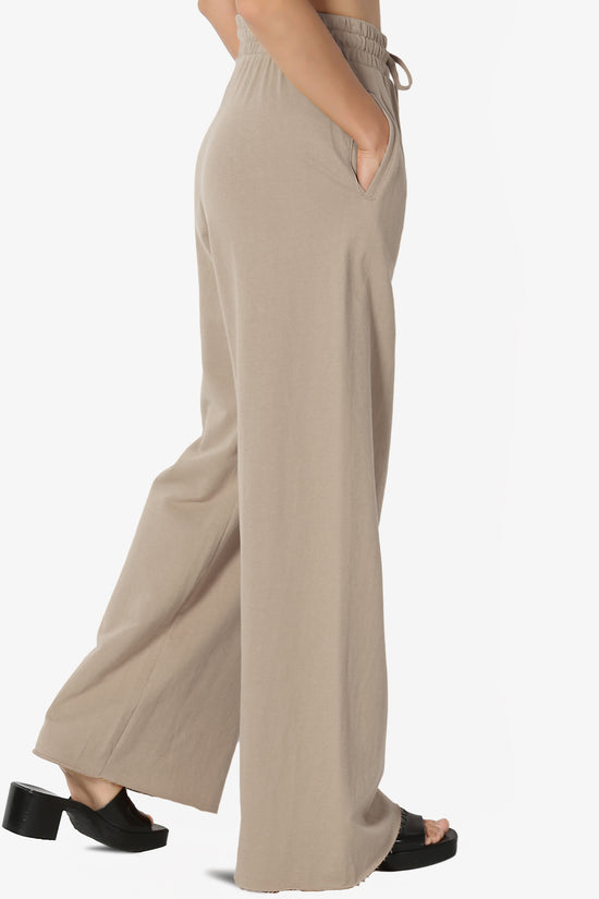 Nia Cotton Terry Wide Leg Track Pants PLUS