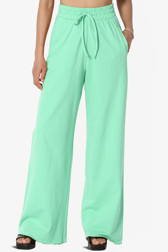 Nia Cotton Terry Wide Leg Track Pants PLUS