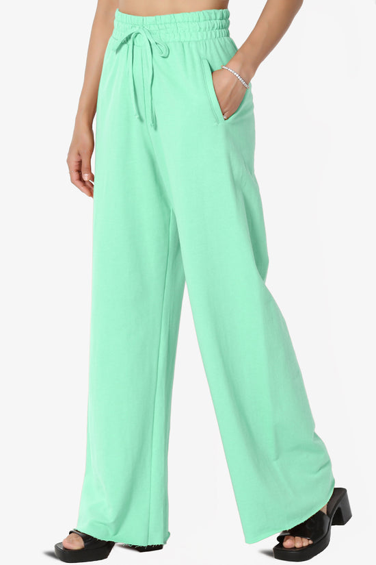 Nia Cotton Terry Wide Leg Track Pants PLUS
